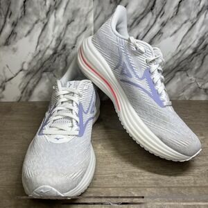 Mizuno Wave Rider 29 Shoes Women's 9.5 White/Lavender Running Sneakers Road Gym